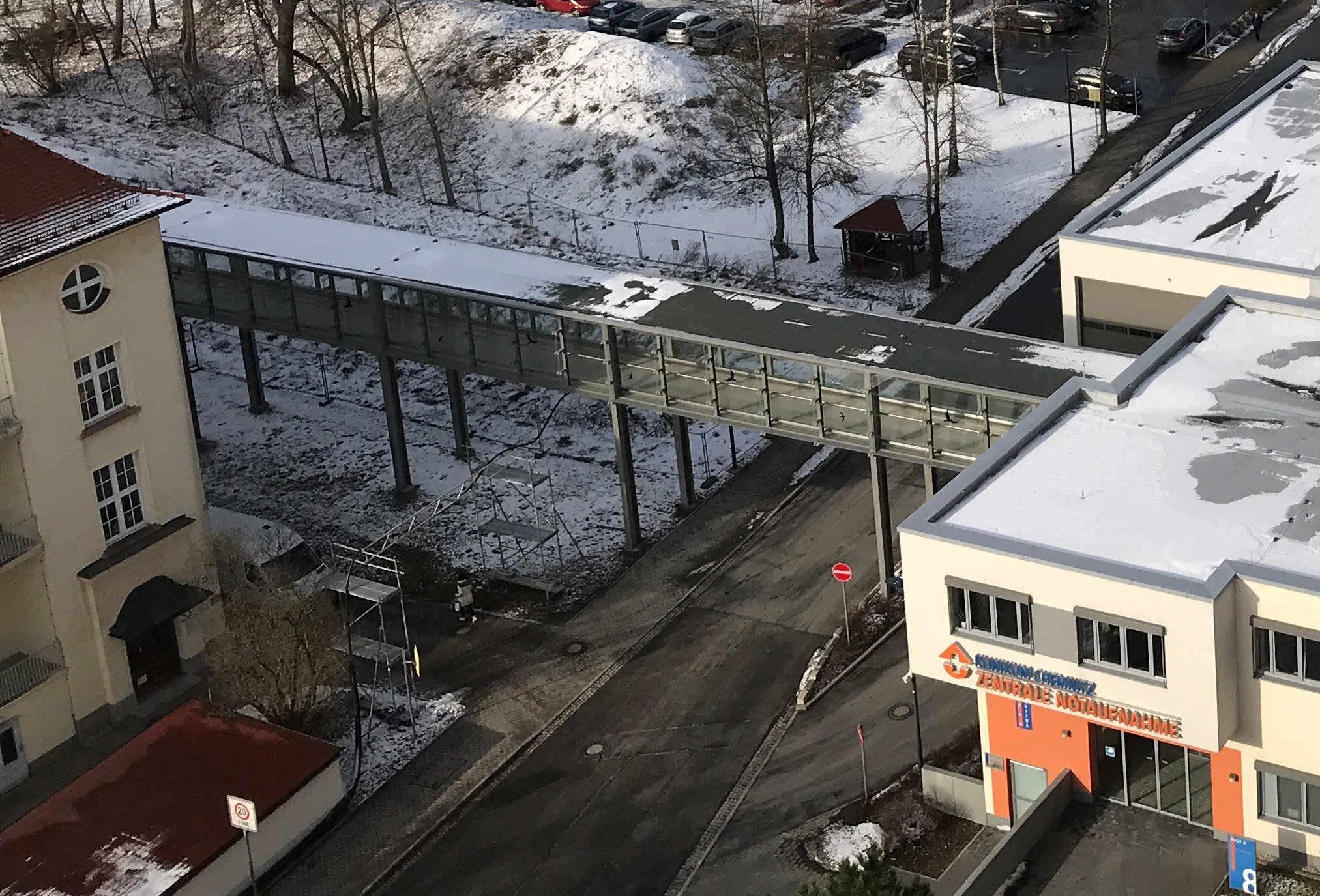 Baustand 30.01.2019 Übergang Flemmingstraße 2/4