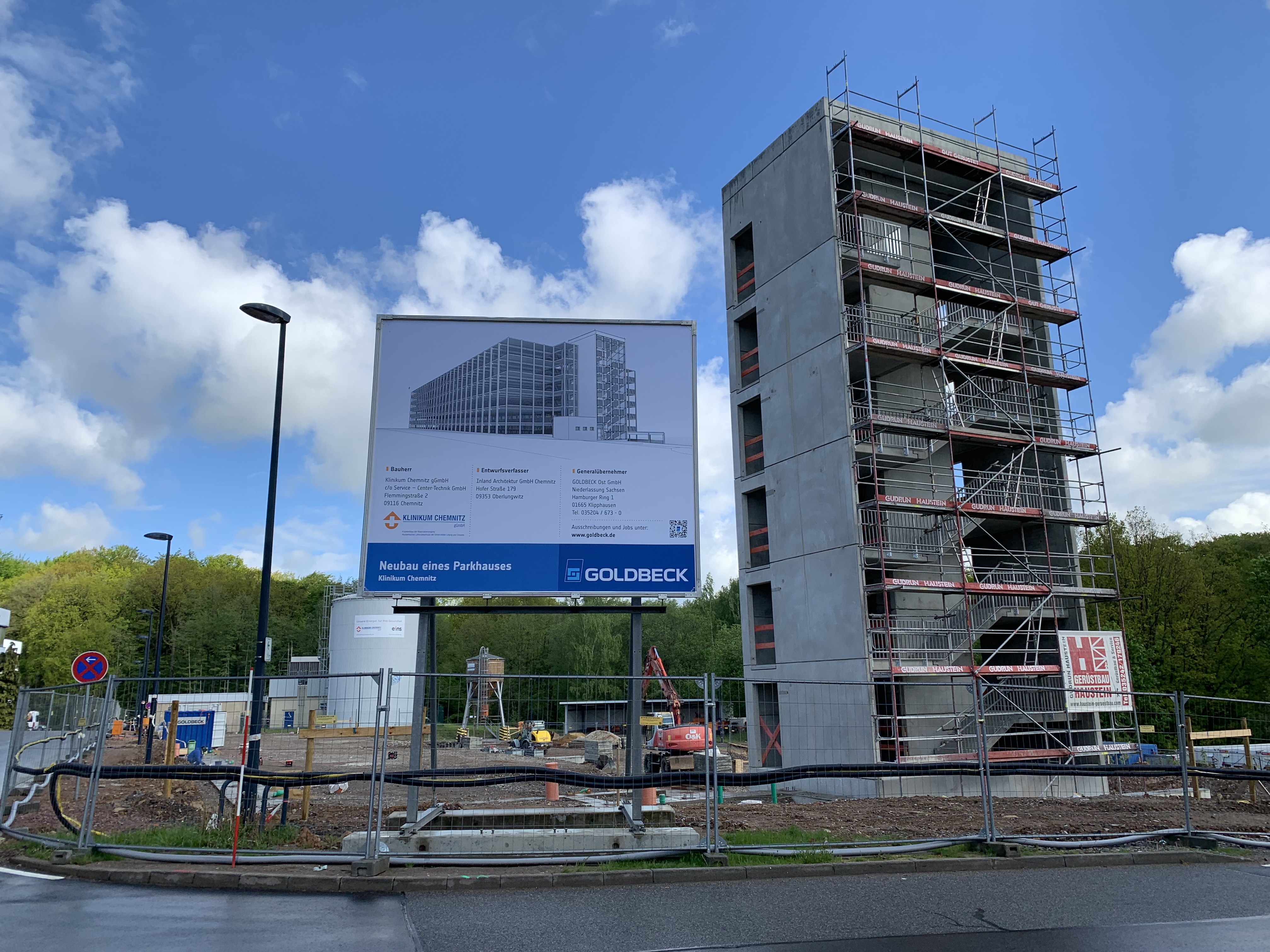 Baustand 17.05.2019 Mitarbeiterparkhaus