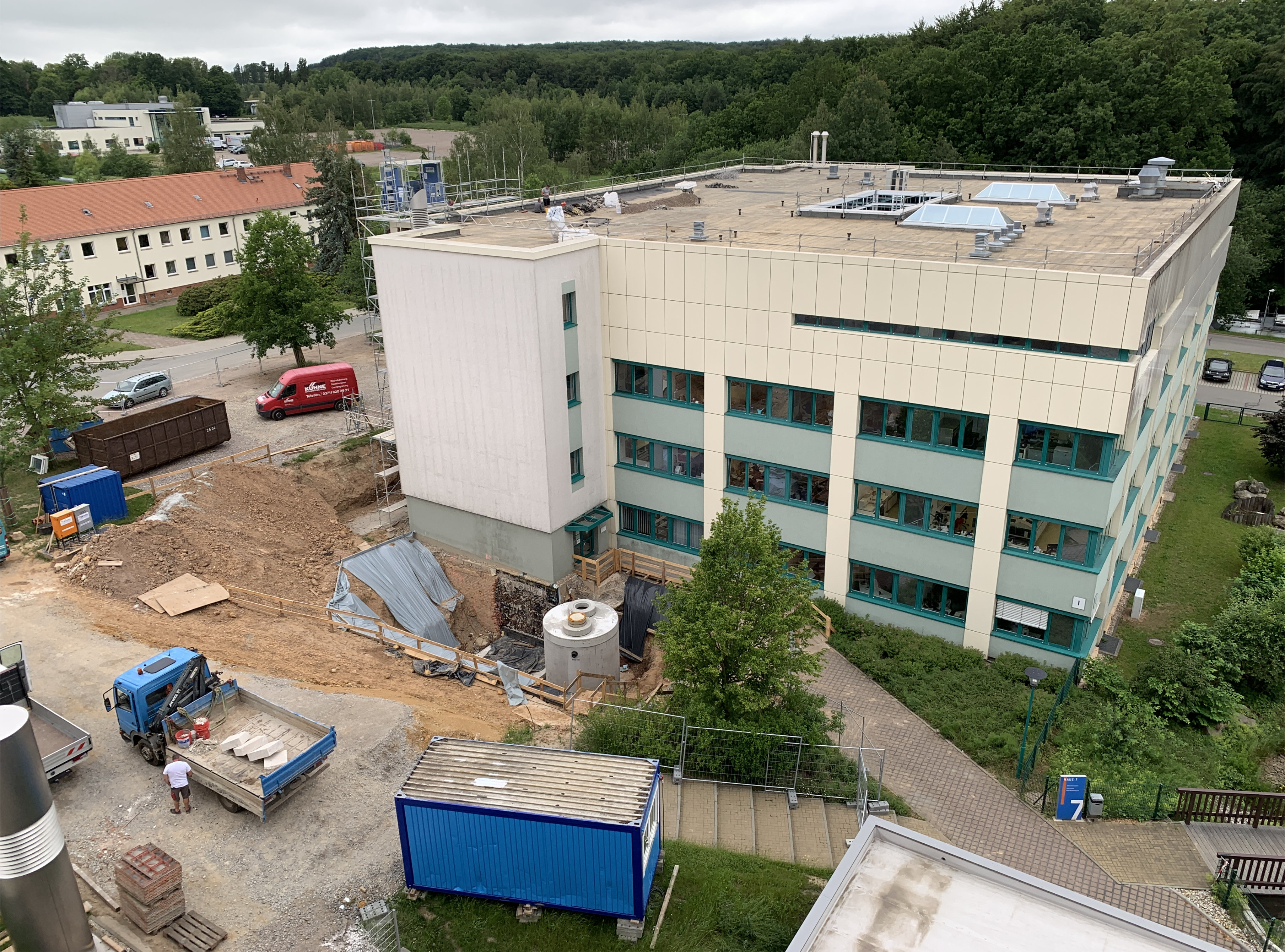 Baustand 18.06.2020 Hubschrauberlandeplatz