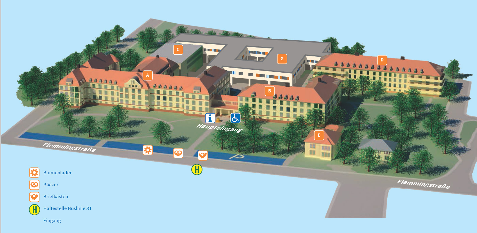Übersichtsplan Flemmingstraße 4 Übersichtsplan Flemmingstraße 4