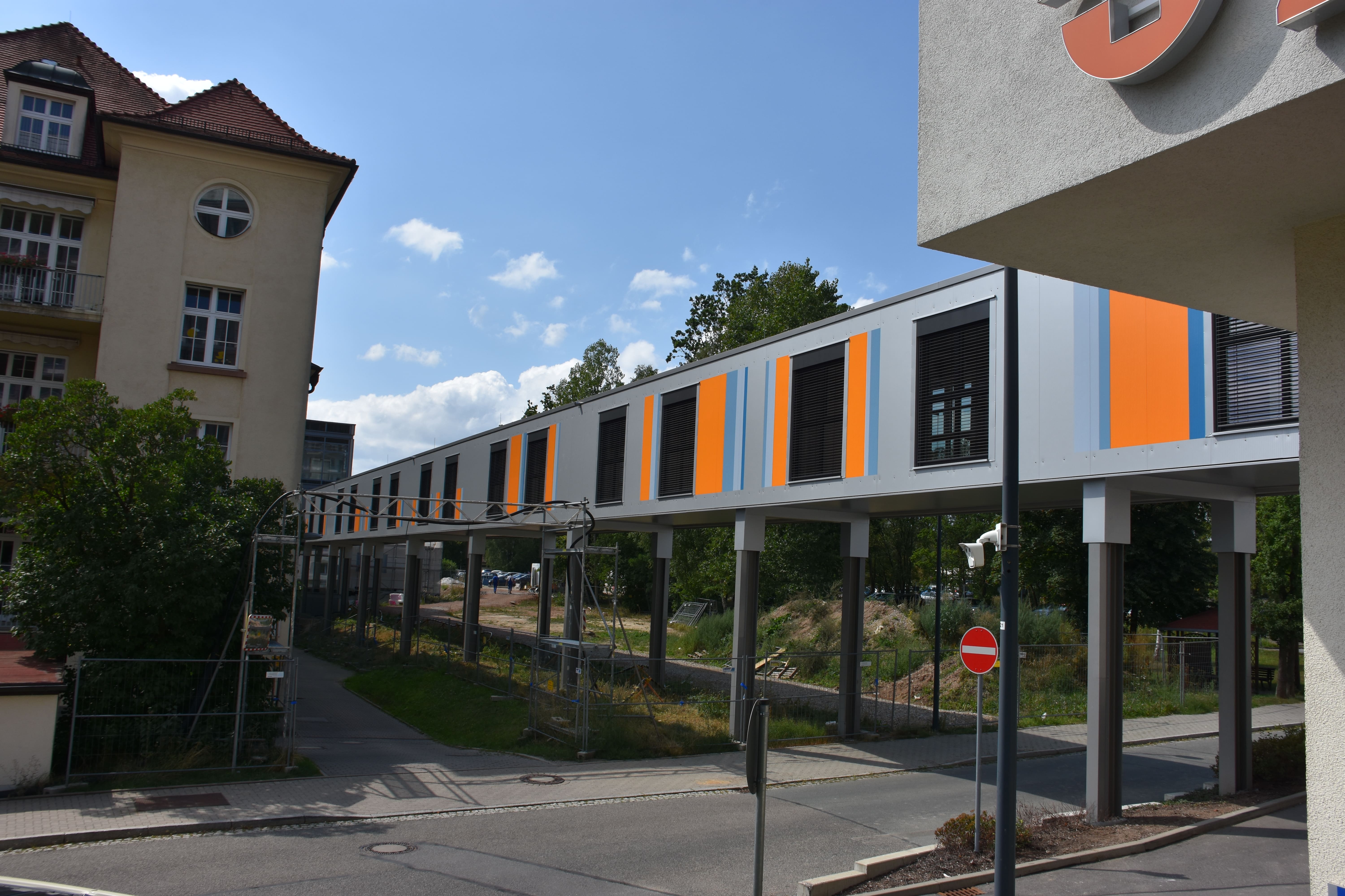 Baustand 16.08.2019 Übergang Flemmingstraße 2/4